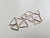 Triangular Shape Earring -Cartilage Ring in 20, 18, 16 gauge