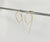 Small Leaf Shaped Minimalist Threader Earring Jackets hand sculpted in 14kt Gold Filled Wire