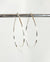 Teardrop Minimalist Threader Earrings hand scuplted in Argentium Silver (tarnish resistant)