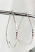 Teardrop Minimalist Twisted Wire Threader Earrings hand scuplted in Argentium Silver (tarnish resistant)