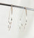 Teardrop Swoop Minimalist Threader Earrings hand scuplted in Argentium Silver (tarnish resistant)