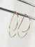 TearDrop Swoop  Style Minimalist Threader Earrings hand sculpted in 14kt Gold Filled Wire