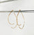 TearDrop Swoop  Style Minimalist Threader Earrings hand sculpted in 14kt Gold Filled Wire