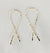 Criss Cross Earrings (2 inch) Minimalist Threader Earrings hand sculpted in 14kt Gold Filled Wire