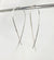 Criss Cross Minimalist Threader Earrings hand sculpted in Argentium Silver (tarnish resistant)