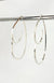 Medium Swirl Minimalist Threader Earrings hand sculpted in Argentium Silver (tarnish resistant)