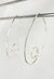 Medium Spiral Minimalist Threader Earrings hand sculpted in Argentium Silver (tarnish resistant)