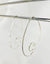 Medium Spiral Minimalist Threader Earrings hand sculpted in Argentium Silver (tarnish resistant)