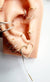 Tiny Heart Shaped Minimalist Threader Earring Jackets hand sculpted in 14kt Gold Filled Wire