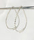 Teardrop Minimalist Twisted Wire Threader Earrings hand scuplted in Argentium Silver (tarnish resistant)