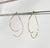 TearDrop Swoop  Style Minimalist Threader Earrings hand sculpted in 14kt Gold Filled Wire