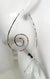 Long Spiral Minimalist Threader Earrings hand sculpted in Argentium Silver (tarnish resistant)