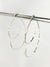 Medium Swirl Minimalist Threader Earrings hand sculpted in Argentium Silver (tarnish resistant)