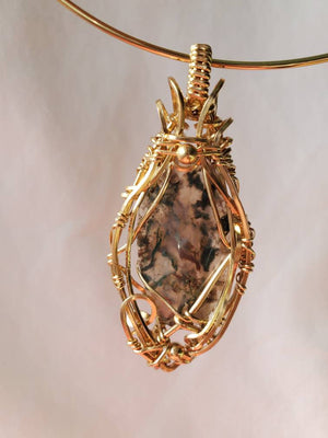 Maury mountain Moss Agate Pendant