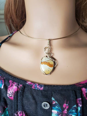 Landscape Jasper in 14kt gold filled and Sterling Silver Argentium .925 wire