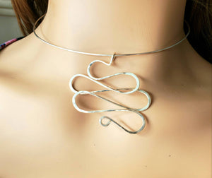 Unique Argentium .925 Sterling Silver Wire Pendant 3 (now known as the Oops Pendant)