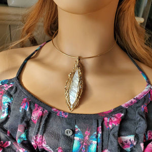 Gorgeous Mother of Pearl Statement Pendant