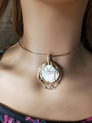 Reversible Mother of Pearl Pendant