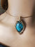 Magnificent Deep Blue Green Turquoise Pendant